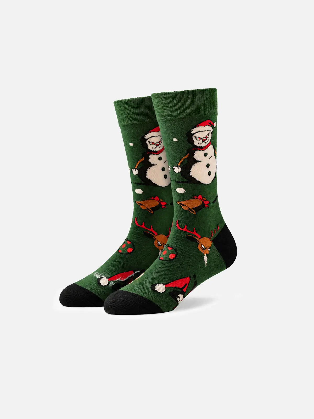 Men's Creepy Christmas Novelty Crew Socks