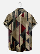Men's Geometric Pattern Short Sleeve Shirt Eleven Oasis