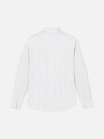 Men's Pinstripe Linen Blend Long Sleeve Shirt ElevenOasis
