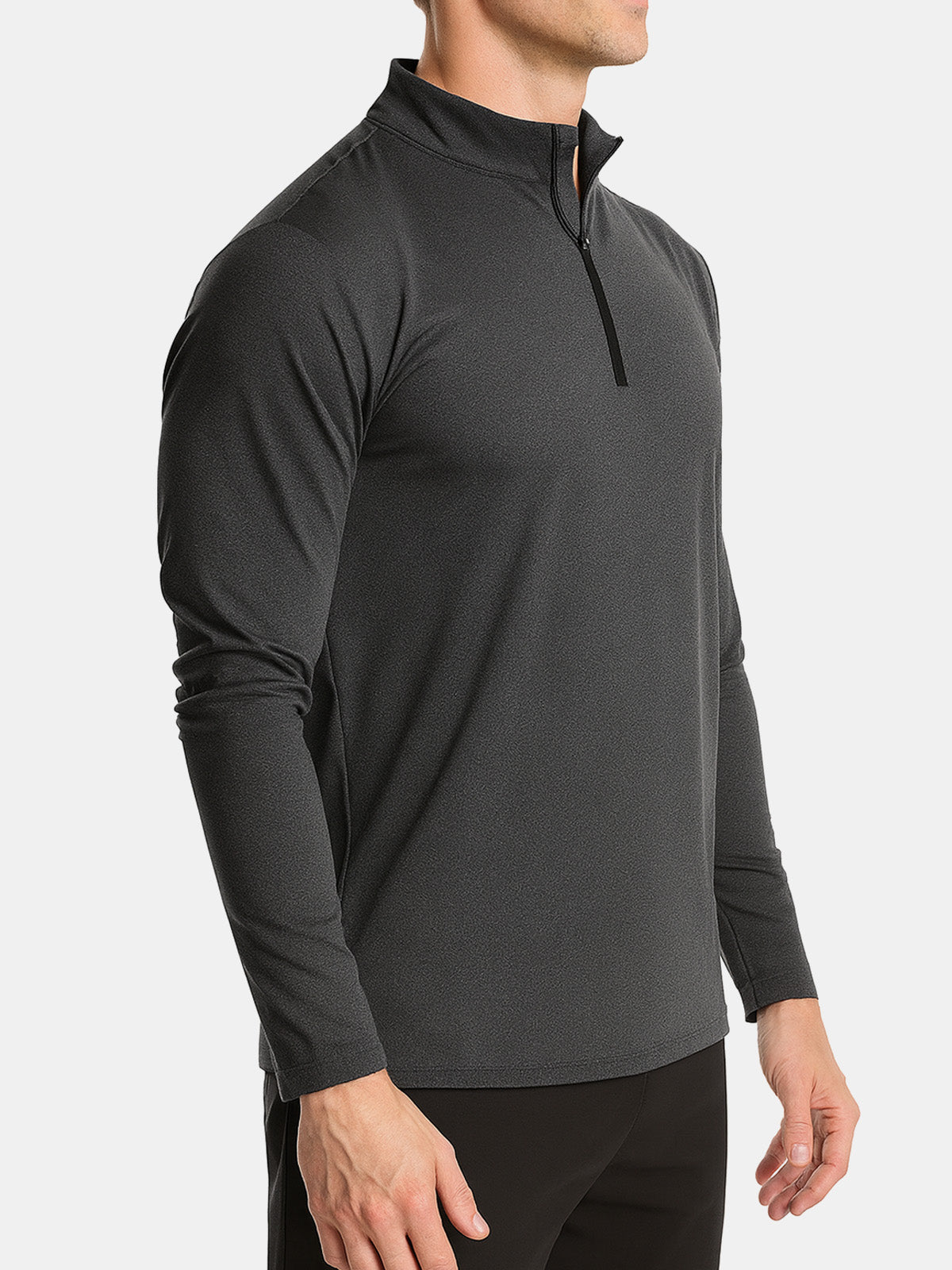 Men's Slim Fit Half-Zip Performance Long Sleeve Shirt Eleven Oasis