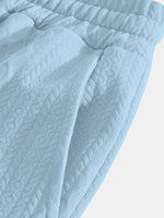 Men's Solid Polo Long Sleeve Lounge Set Eleven Oasis