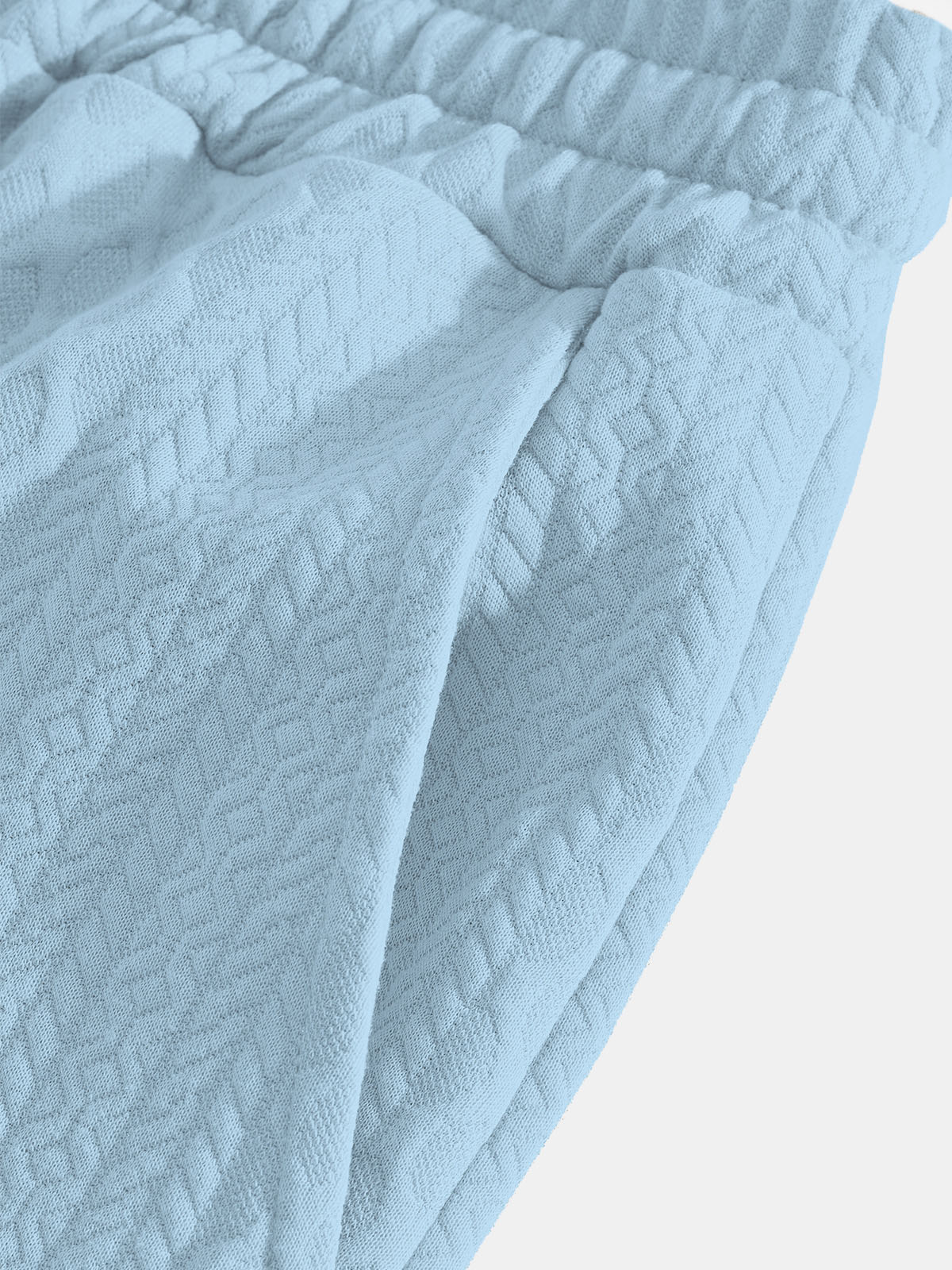 Men's Solid Polo Long Sleeve Lounge Set Eleven Oasis