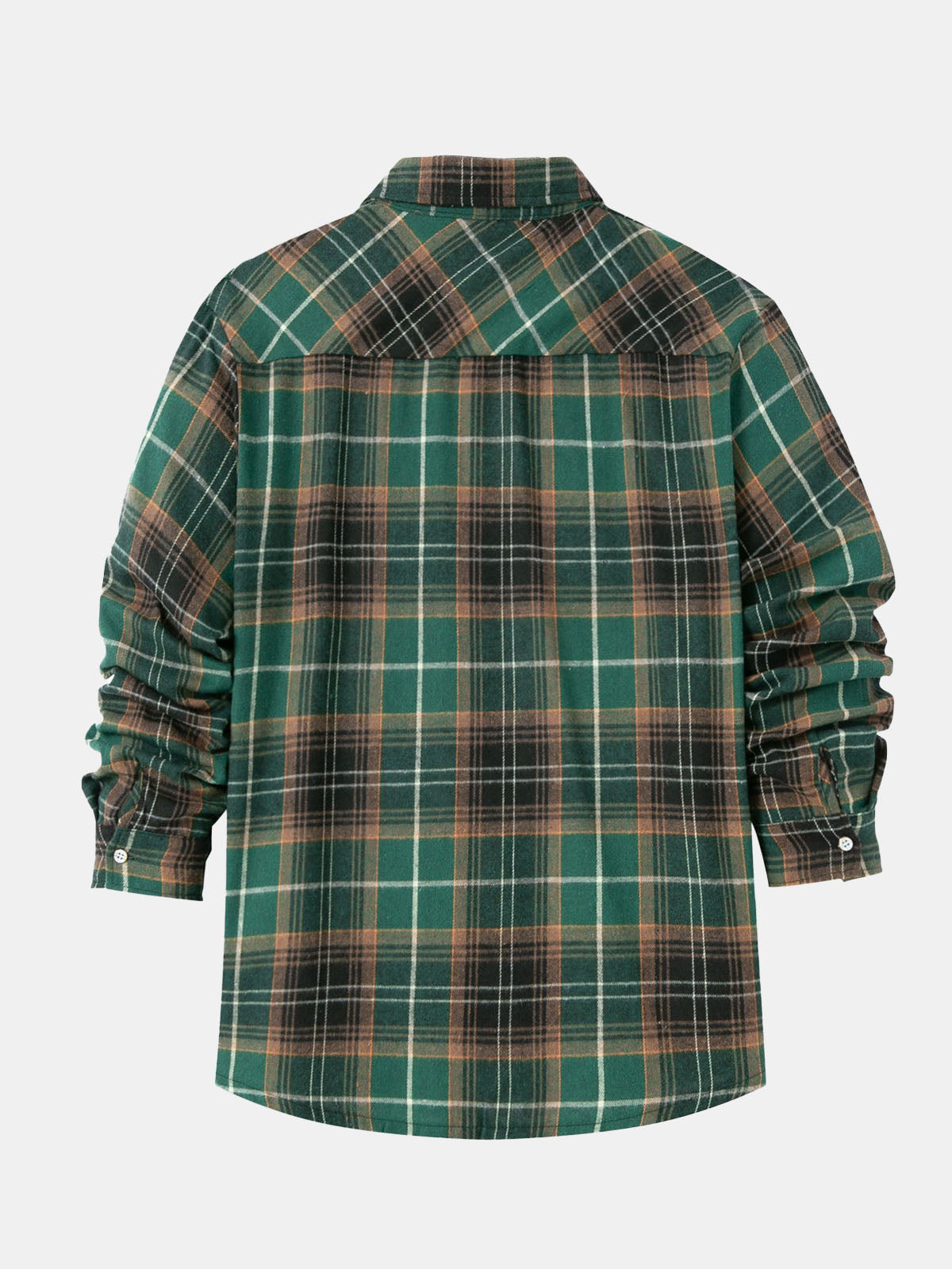 Men’s Button-Down Plaid Long Sleeve Shirt Eleven Oasis