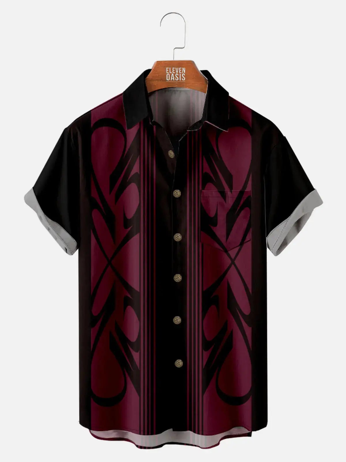 Men's Pinstripe Inspired Hot Rod Basic Every Day Short Sleeve ShirtMens short sleeve shirts Big and tall Mens shirts Short sleeve shirts for men Mens 4xl shirts Casual short sleeve shirts