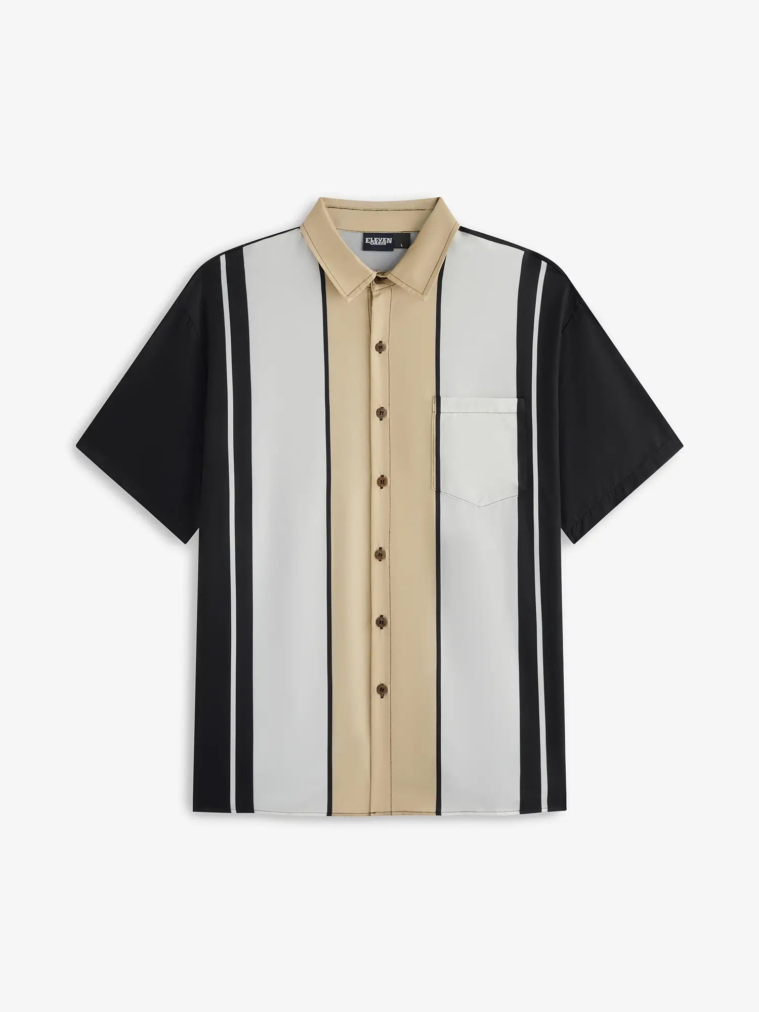 Men's Classic Bowling Short Sleeve Shirt ElevenOasis