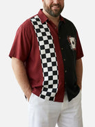 Tall Men's High Roller Racing Short Sleeve Shirt Eleven Oasis