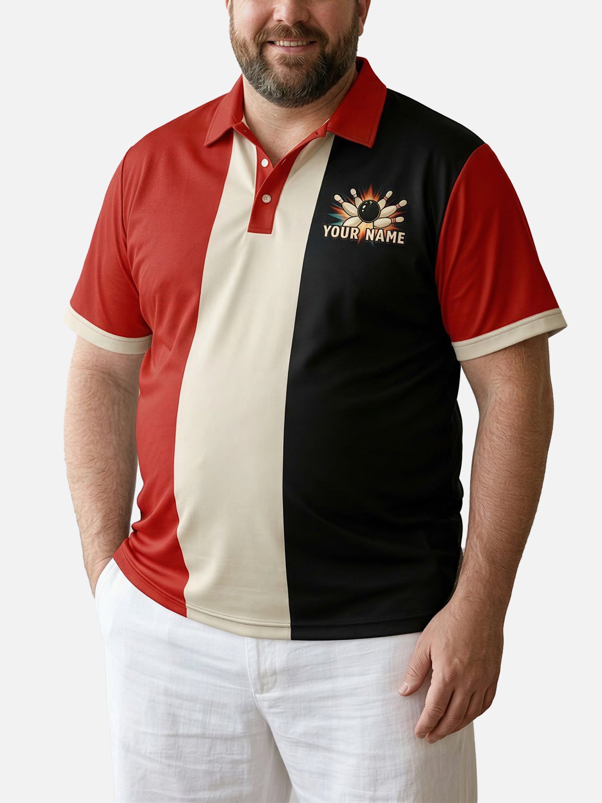 Men's Custom Diner Strike Short Sleeve Polo Shirt Eleven Oasis
