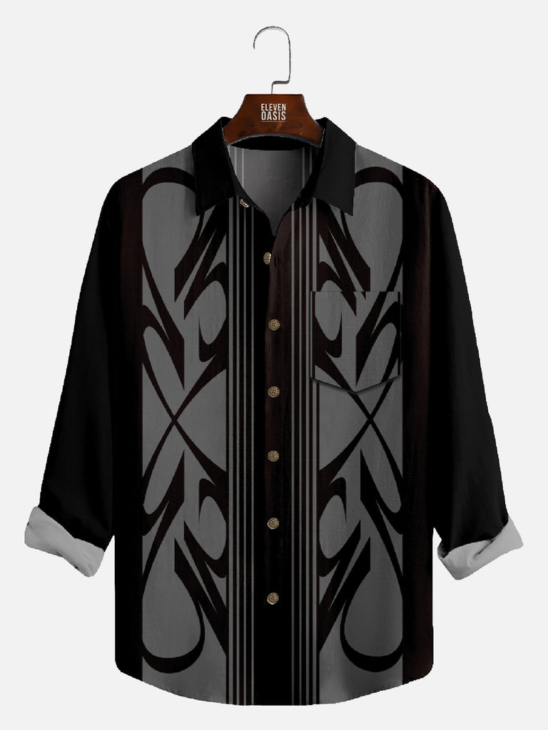 Men's Pinstripe Inspired Hot Rod Basic Every Day Long Sleeve ShirtMens short sleeve shirts Big and tall Mens shirts Short sleeve shirts for men Mens 4xl shirts Casual short sleeve shirts