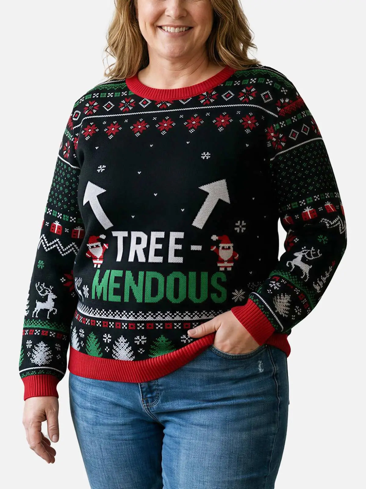 Nice Package & Tree-Mendous Couples Ugly Christmas Sweaters ElevenOasis