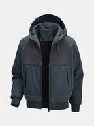 Men's Sherpa-Panel Hooded Puffer Jacket Eleven Oasis