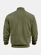 Men's Suede-Feel Bomber Jacket ElevenOasis