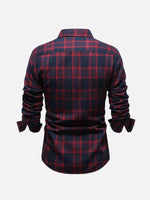 Men's Classic Plaid Long Sleeve Shirt Eleven Oasis