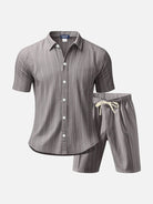 Men's Linen Pinstripe Matching Set Eleven Oasis