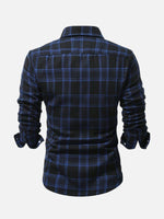 Men's Classic Plaid Long Sleeve Shirt Eleven Oasis