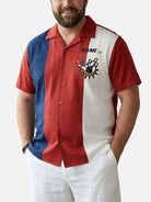 Tall Men's Custom Team Hammer Bowling Short Sleeve Shirt Eleven Oasis