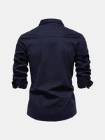 Men's Workwear Slim Fit Long Sleeve Shirt Eleven Oasis