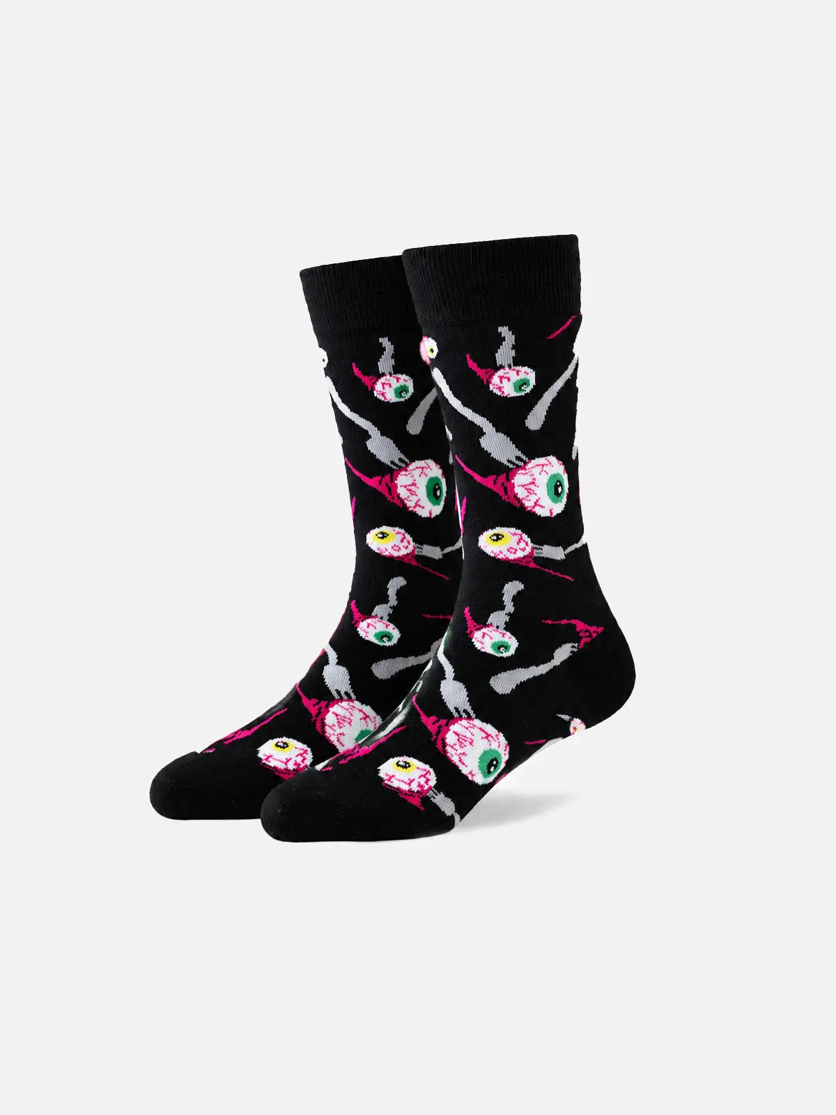 Men's Creepy Halloween Novelty Crew Socks