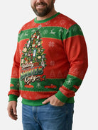Holiday Spirits Only Liquor Tree Ugly Christmas Sweater ElevenOasis