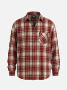 Men's Brushed Heritage Plaid Single Pocket Long Sleeve Shirt Eleven Oasis