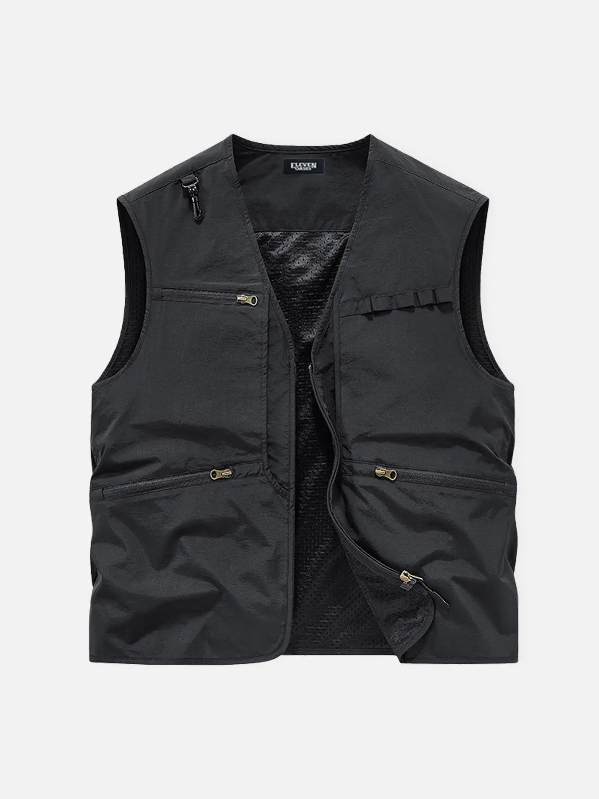 Men's Slim Fit Multi-Pocket Outdoor Utility Vest Eleven Oasis