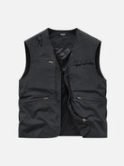Men's Slim Fit Multi-Pocket Outdoor Utility Vest Eleven Oasis