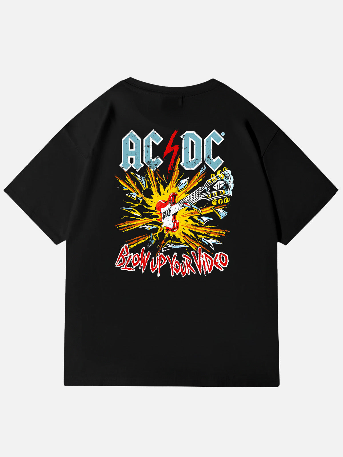 AC/DC Blow Up Your Video Vintage Band Cotton T-Shirt Eleven Oasis