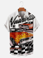 Men's Flame Muscle Car Short Sleeve ShirtMens short sleeve shirts Big and tall Mens shirts Short sleeve shirts for men Mens 4xl shirts Casual short sleeve shirts
