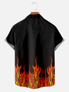 Men's Hot Rod Classic Flame Pattern Short Sleeve ShirtMens short sleeve shirts Big and tall Mens shirts Short sleeve shirts for men Mens 4xl shirts Casual short sleeve shirts