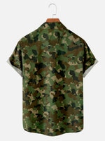 Men's GI Joe Inspired Camo Print Short Sleeve ShirtMens short sleeve shirts Big and tall Mens shirts Short sleeve shirts for men Mens 4xl shirts Casual short sleeve shirts