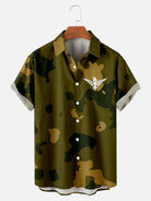 Men's Camo Print Short Sleeve ShirtMens short sleeve shirts Big and tall Mens shirts Short sleeve shirts for men Mens 4xl shirts Casual short sleeve shirts