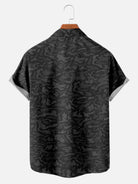 Men's Black Camo Print with Eagle Badge Short Sleeve ShirtMens short sleeve shirts Big and tall Mens shirts Short sleeve shirts for men Mens 4xl shirts Casual short sleeve shirts