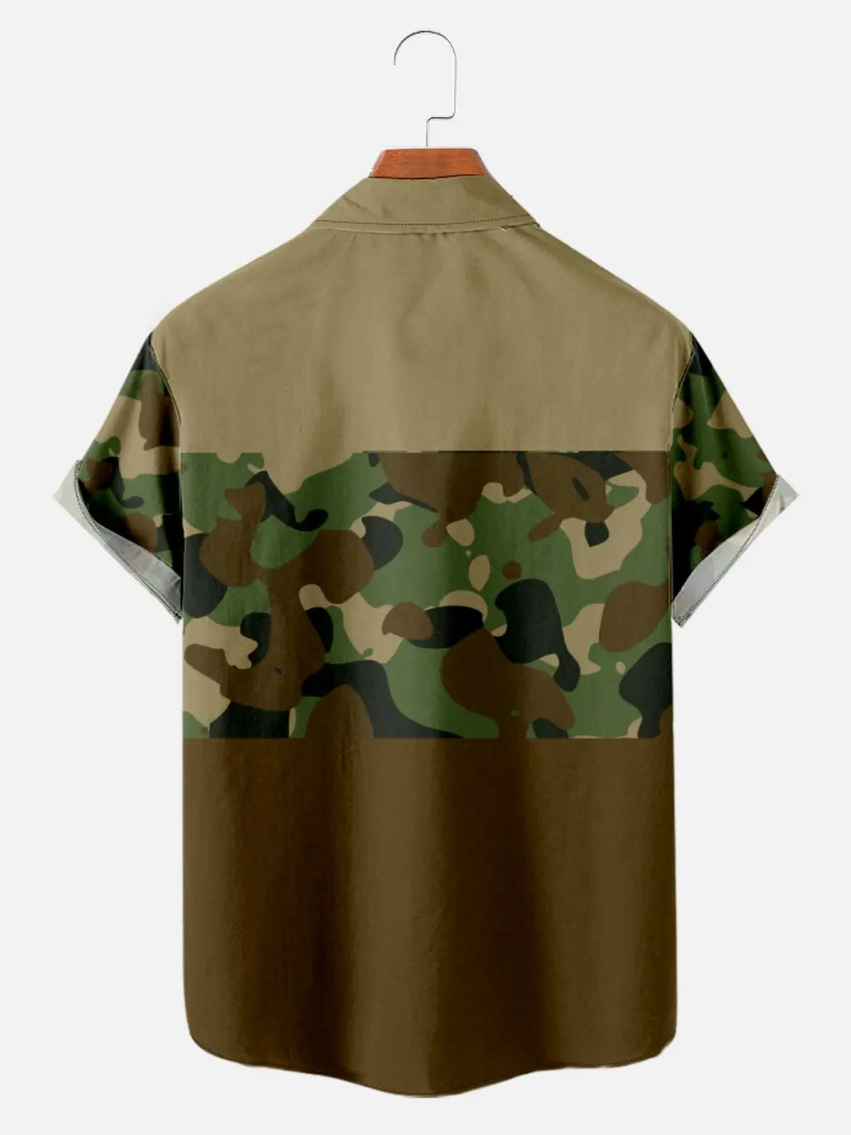 Men's Camo Print with Block Colors Short Sleeve ShirtMens short sleeve shirts Big and tall Mens shirts Short sleeve shirts for men Mens 4xl shirts Casual short sleeve shirts