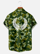 Men's Camo Print Short Sleeve ShirtMens short sleeve shirts Big and tall Mens shirts Short sleeve shirts for men Mens 4xl shirts Casual short sleeve shirts