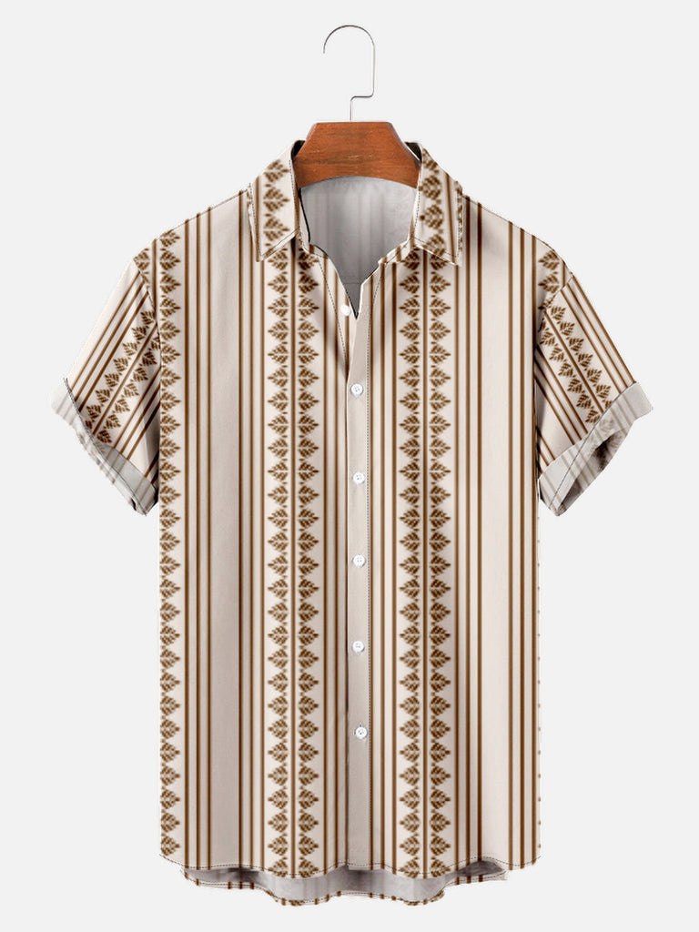 Men's Simple Pattern Striped Every Day Short Sleeve ShirtMens short sleeve shirts Big and tall Mens shirts Short sleeve shirts for men Mens 4xl shirts Casual short sleeve shirts