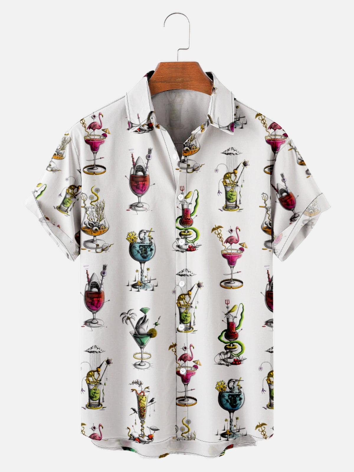 Men's Obscure Cocktails Short Sleeve ShirtMens short sleeve shirts Big and tall Mens shirts Short sleeve shirts for men Mens 4xl shirts Casual short sleeve shirts