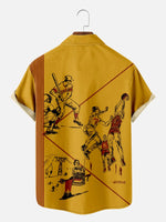 Men's Pee Chee Folder Front and Back Cover Nostalgia ShirtMens short sleeve shirts Big and tall Mens shirts Short sleeve shirts for men Mens 4xl shirts Casual short sleeve shirts
