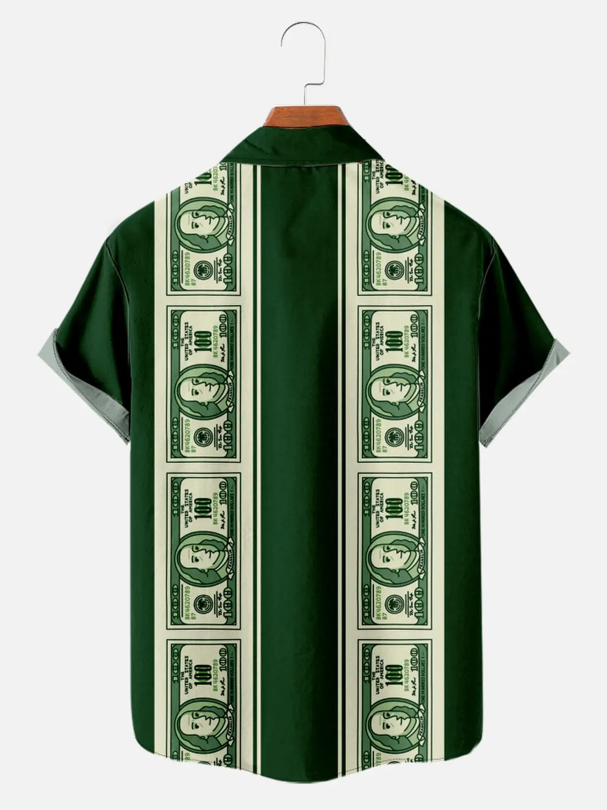 Men's Dollar Bills Bowling Short Sleeve ShirtMens short sleeve shirts Big and tall Mens shirts Short sleeve shirts for men Mens 4xl shirts Casual short sleeve shirts