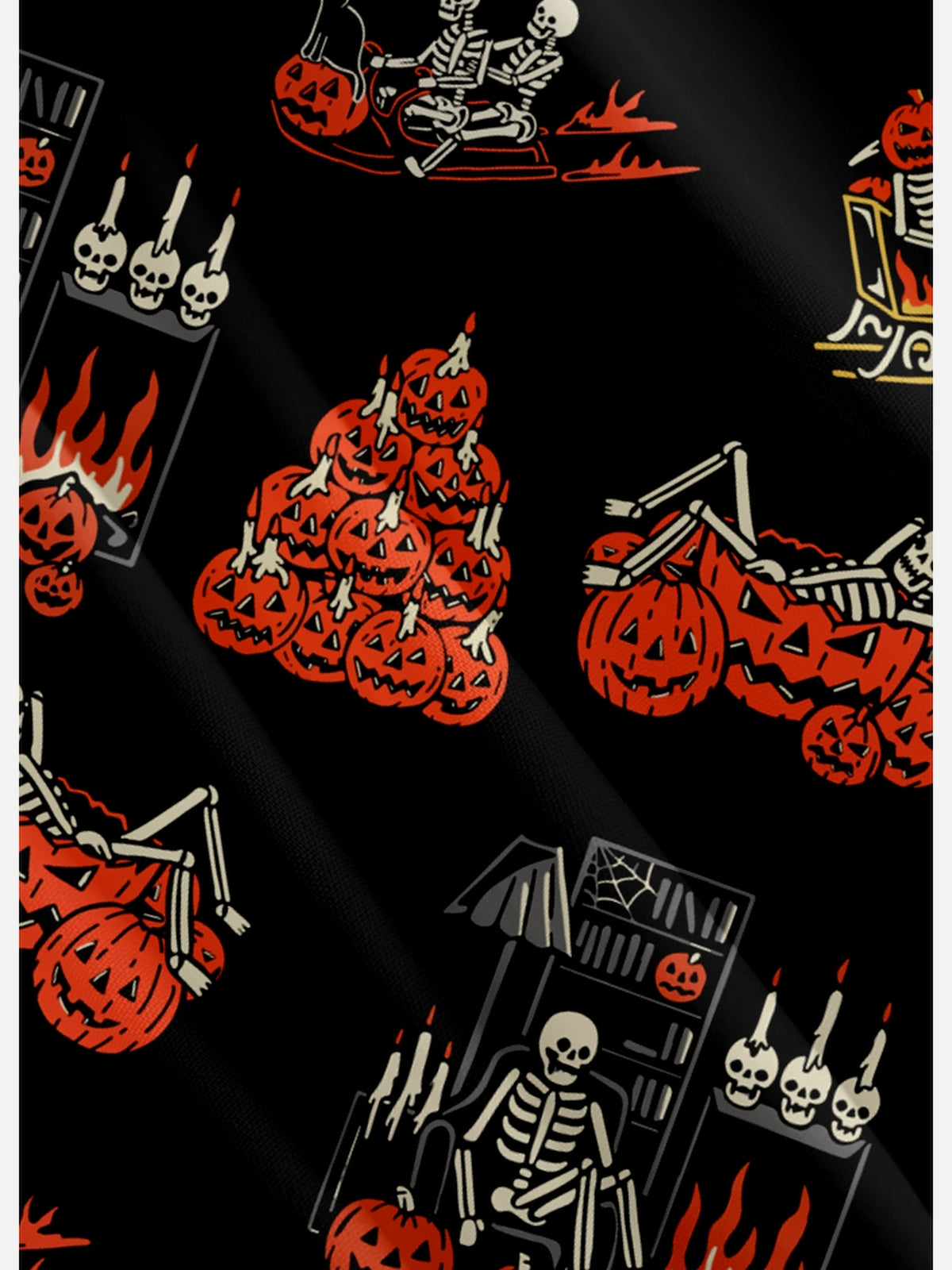 Men's Skeleton Skulls Celebrating Halloween with Pumpkins Short Sleeve ShirtMens short sleeve shirts Big and tall Mens shirts Short sleeve shirts for men Mens 4xl shirts Casual short sleeve shirts