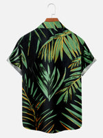 Men's Orange Cat in Foliage Short Sleeve ShirtMens short sleeve shirts Big and tall Mens shirts Short sleeve shirts for men Mens 4xl shirts Casual short sleeve shirts