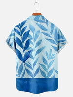 Men's Elegant Cat Sitting with Leaves Short Sleeve ShirtMens short sleeve shirts Big and tall Mens shirts Short sleeve shirts for men Mens 4xl shirts Casual short sleeve shirts