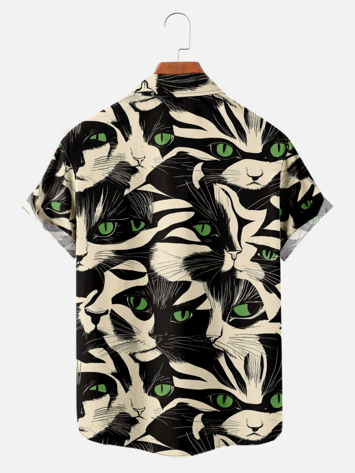 Men's Cat Eyes All Over Print Short Sleeve ShirtMens short sleeve shirts Big and tall Mens shirts Short sleeve shirts for men Mens 4xl shirts Casual short sleeve shirts