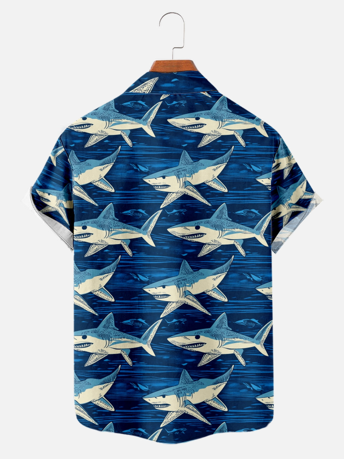 Men's Hand-drawn Sharks All Over Print Short Sleeve ShirtMens short sleeve shirts Big and tall Mens shirts Short sleeve shirts for men Mens 4xl shirts Casual short sleeve shirts