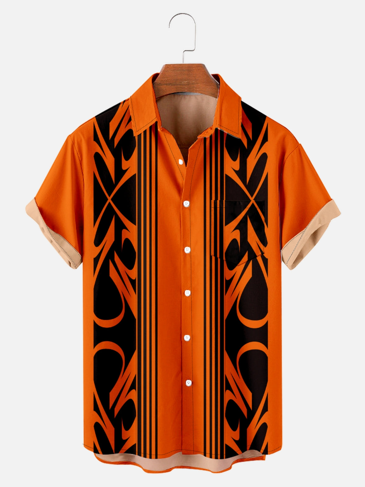 Men's Pinstripe Inspired Hot Rod Basic Every Day Short Sleeve ShirtMens short sleeve shirts Big and tall Mens shirts Short sleeve shirts for men Mens 4xl shirts Casual short sleeve shirts