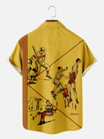 Men's Pee Chee Folder Front and Back Cover Nostalgia ShirtMens short sleeve shirts Big and tall Mens shirts Short sleeve shirts for men Mens 4xl shirts Casual short sleeve shirts