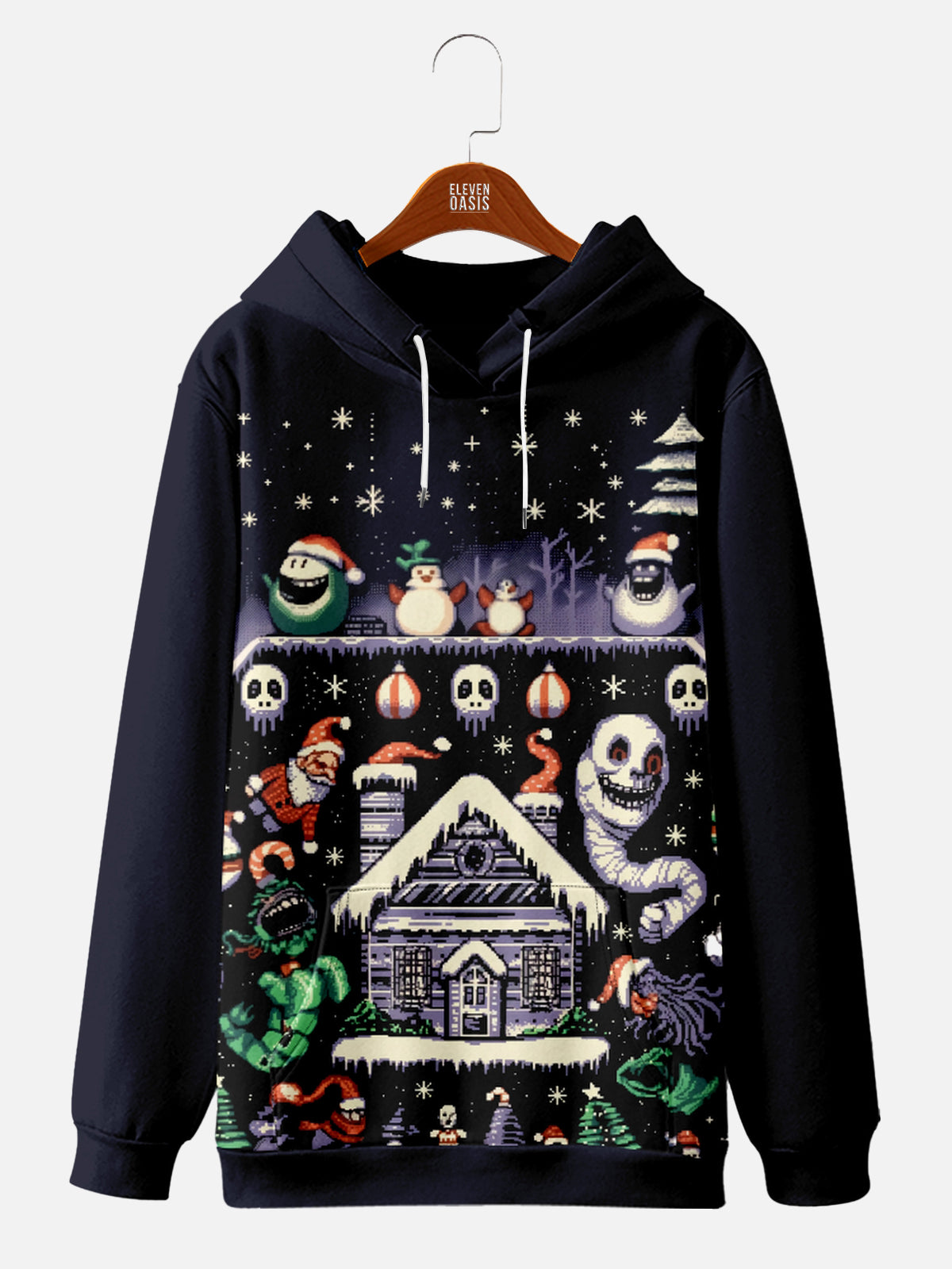 Haunted House Celebrates Christmas Too Hoodie, mens short sleeve shirts?¨º?big and tall mens shirts?¨º?short sleeve shirts for men?¨º?mens 4xl shirts?¨º?casual short sleeve shirts