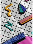 Men's Trapper Keeper Inspired Shapes Pattern Grid Short Sleeve Shirt, mens short sleeve shirts???¡§?o?big and tall mens shirts???¡§?o?short sleeve shirts for men???¡§?o?mens 4xl shirts???¡§?o?casual short sleeve shirts