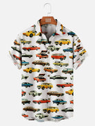 Men's Vintage Cars All Over Print Short Sleeve Shirt, mens short sleeve shirts??????¡ì??o?big and tall mens shirts??????¡ì??o?short sleeve shirts for men??????¡ì??o?mens 4xl shirts??????¡ì??o?casual short sleeve shirts