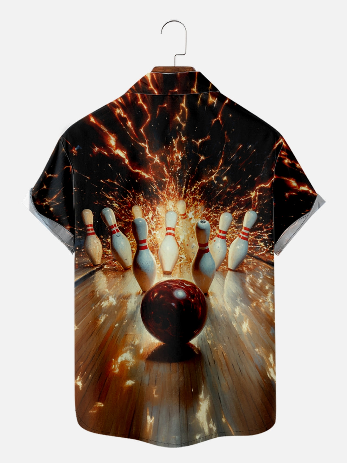 Men's About to Strike On Fire Short Sleeve Shirt, mens short sleeve shirts¡ê?big and tall mens shirts¡ê?short sleeve shirts for men¡ê?mens 4xl shirts¡ê?casual short sleeve shirts