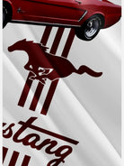 Men's 1965 Ford Mustang Striped White Short Sleeve Shirt, mens short sleeve shirts??????¡ì??o?big and tall mens shirts??????¡ì??o?short sleeve shirts for men??????¡ì??o?mens 4xl shirts??????¡ì??o?casual short sleeve shirts