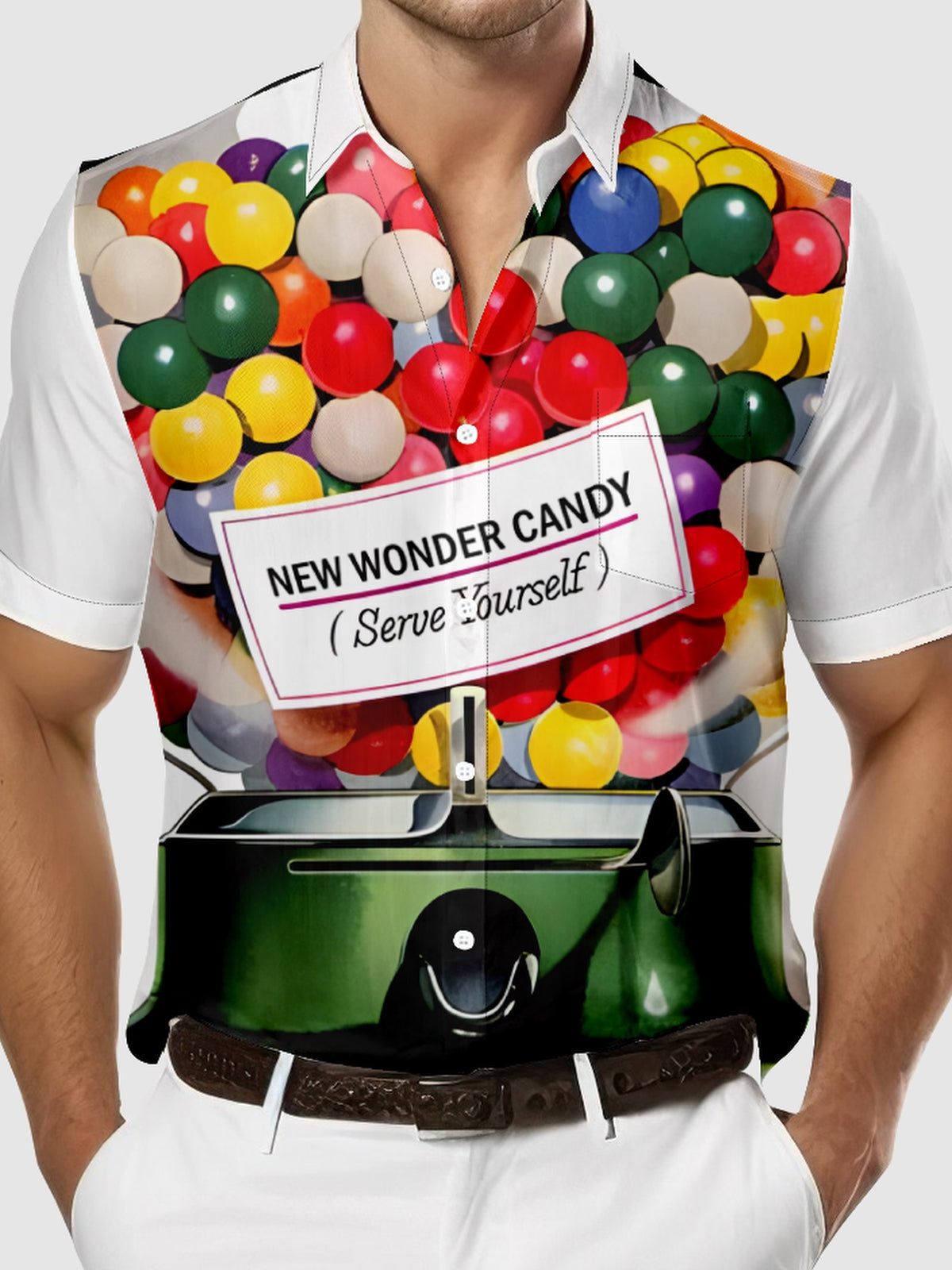 Men's Vintage Gumball Machine Short Sleeve Shirt, mens short sleeve shirts¡ê?big and tall mens shirts¡ê?short sleeve shirts for men¡ê?mens 4xl shirts¡ê?casual short sleeve shirts